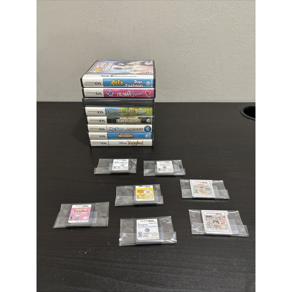 Nintendo Ds 15 Game Lot - 13 DS and 2 3DS games In Various Condition Tested